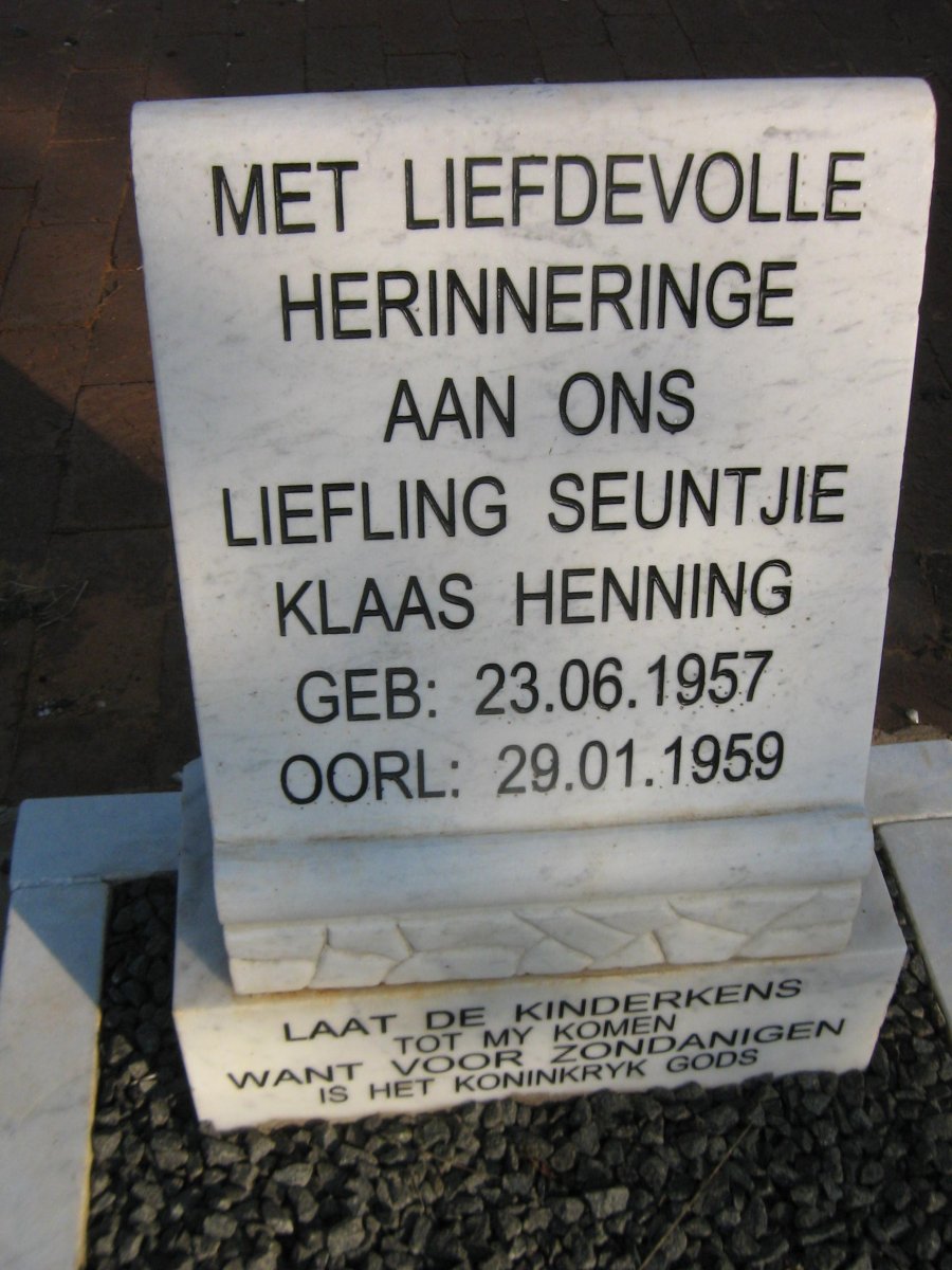 HENNING Klaas 1957-1959