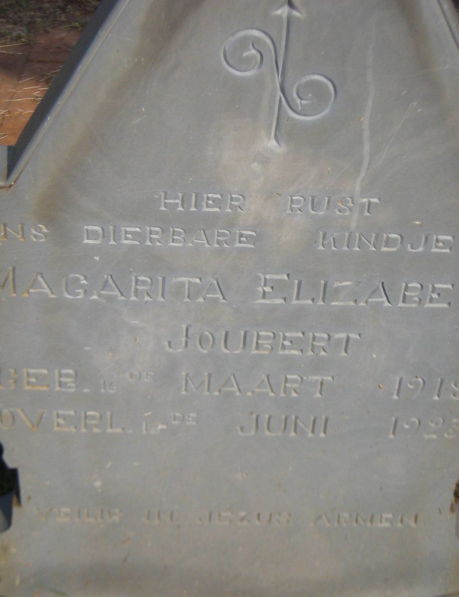 JOUBERT Magarita Elizabeth 1919-1923