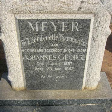 MEYER Johannes George 1867-1952