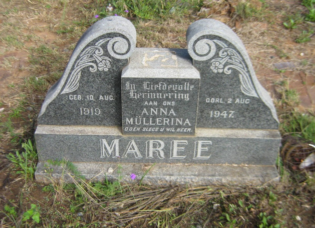 MAREE Anna Mullerina 1919-1947