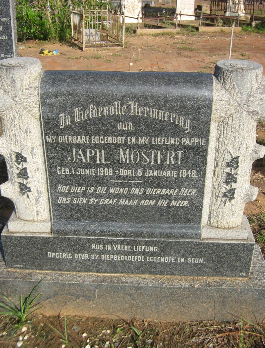 MOSTERT Japie 1908-1948