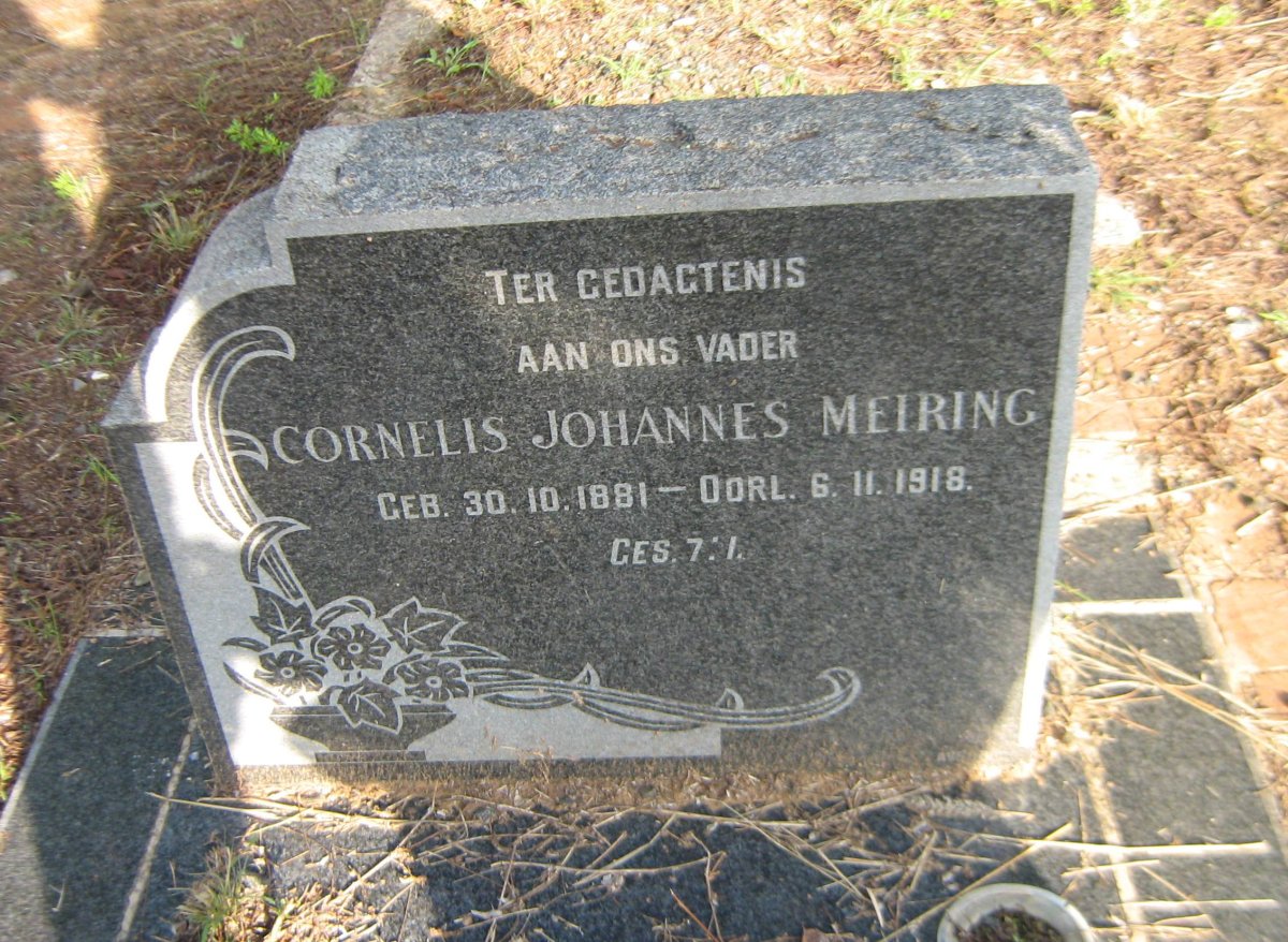 MEIRING Cornelis Johannes 1881-1918