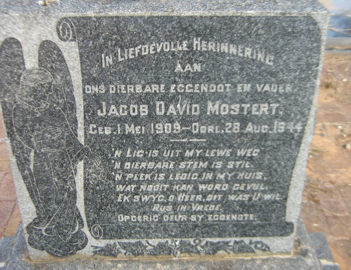 MOSTERT Jacob David 1909-1944