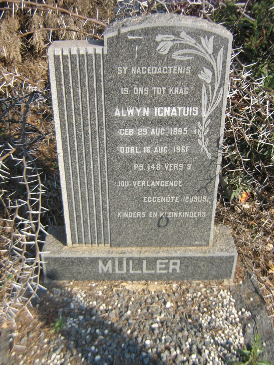 MÜLLER Alwyn Ignatius 1895-1961