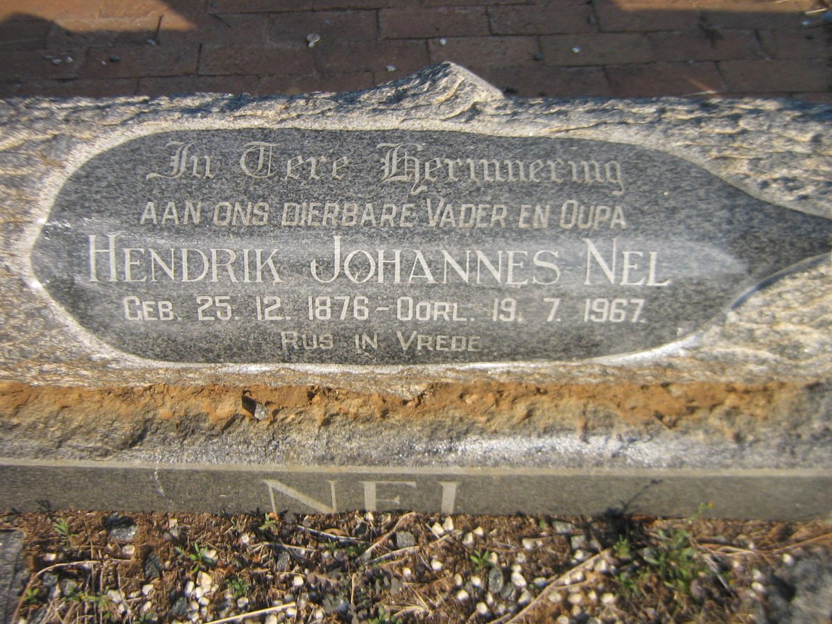 NEL Hendrik Johannes 1876-1967