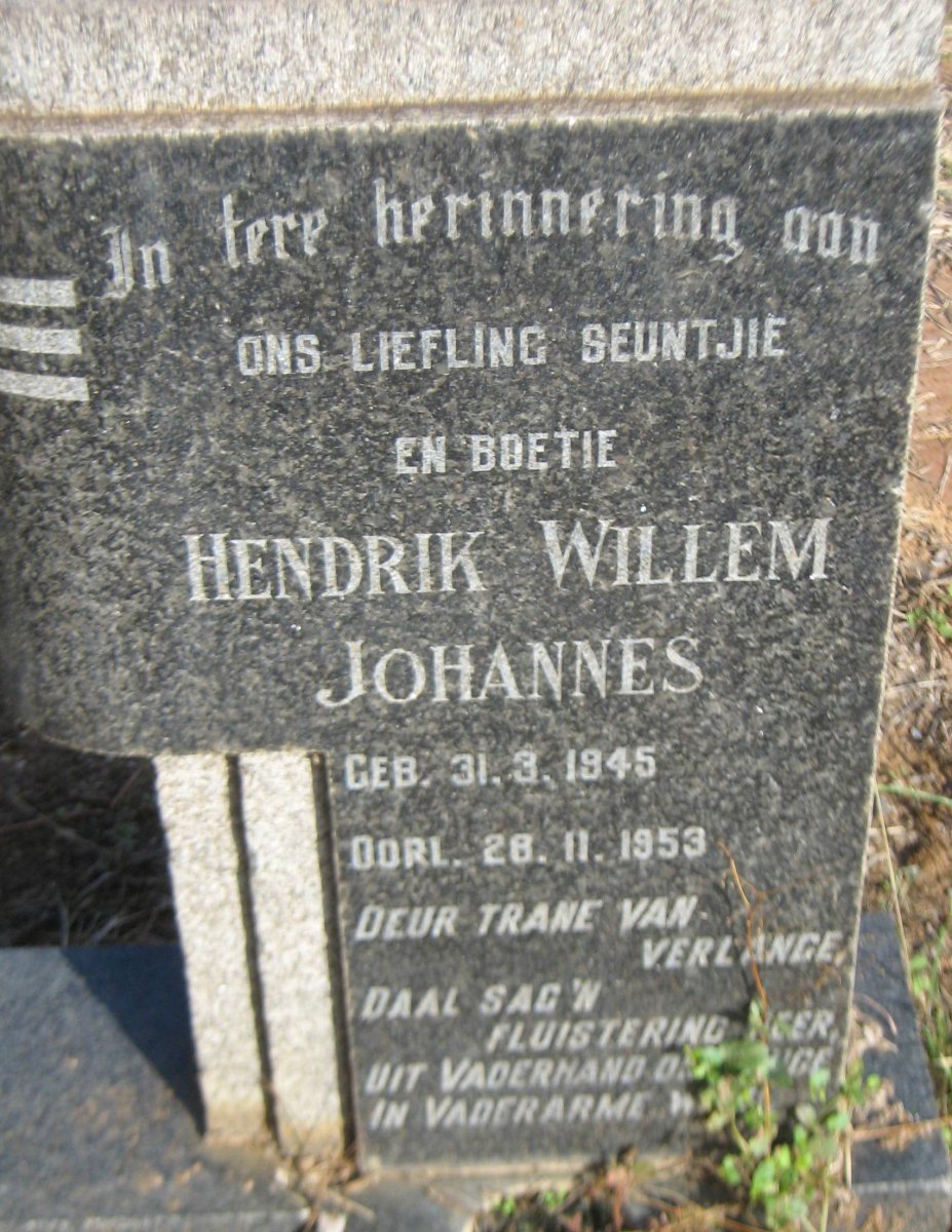 PIETERSE Hendrik Willem Johannes 1945-1953