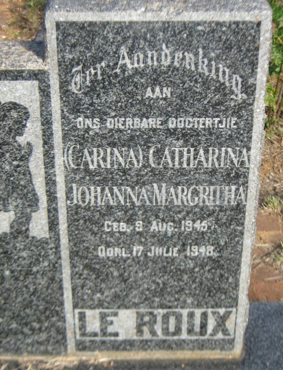 ROUX Catharina Johanna Margritha, le 1945-1948