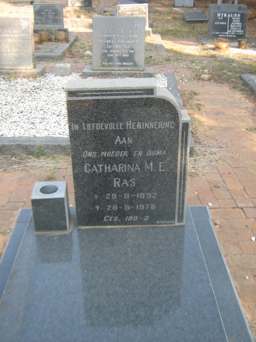 RAS Catharina M.E. 1892-1978