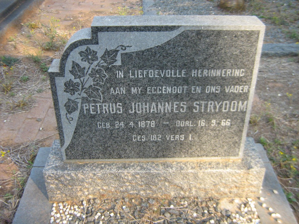 STRYDOM Petrus Johannes 1878-1966