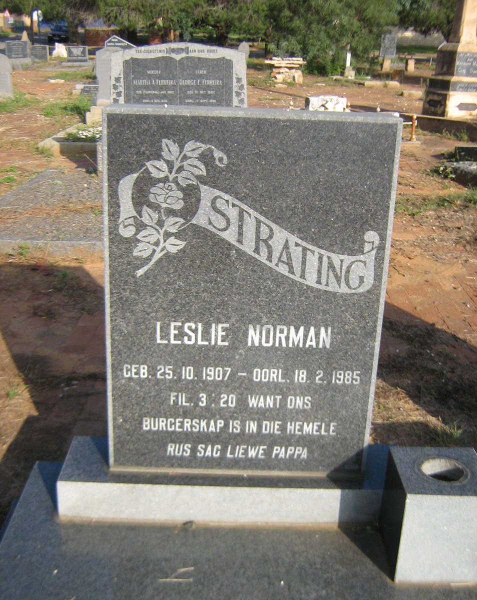 STRATING Leslie Norman 1907-1985