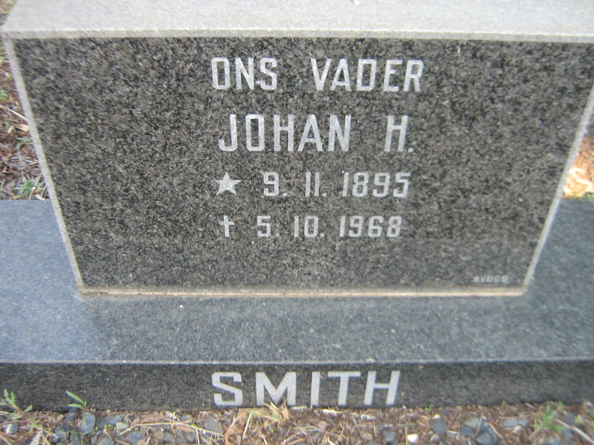 SMITH Johan H. 1895-1968