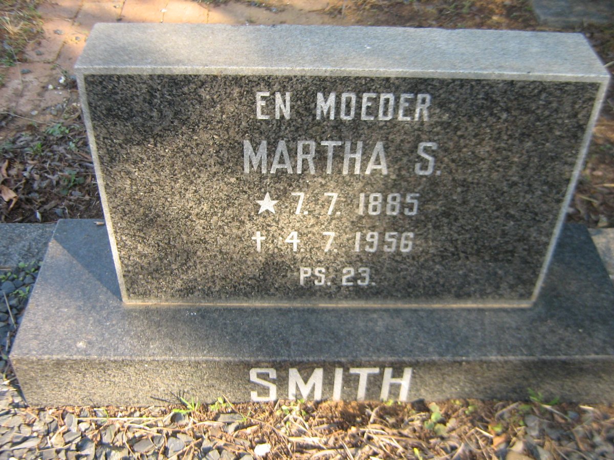 SMITH Martha S. 1885-1956