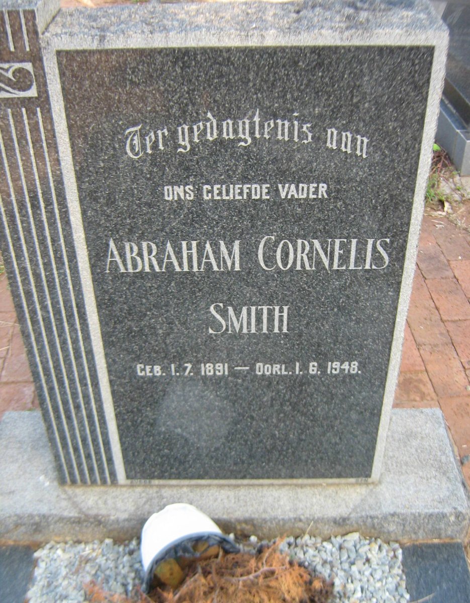 SMITH Abraham Cornelis 1891-1948