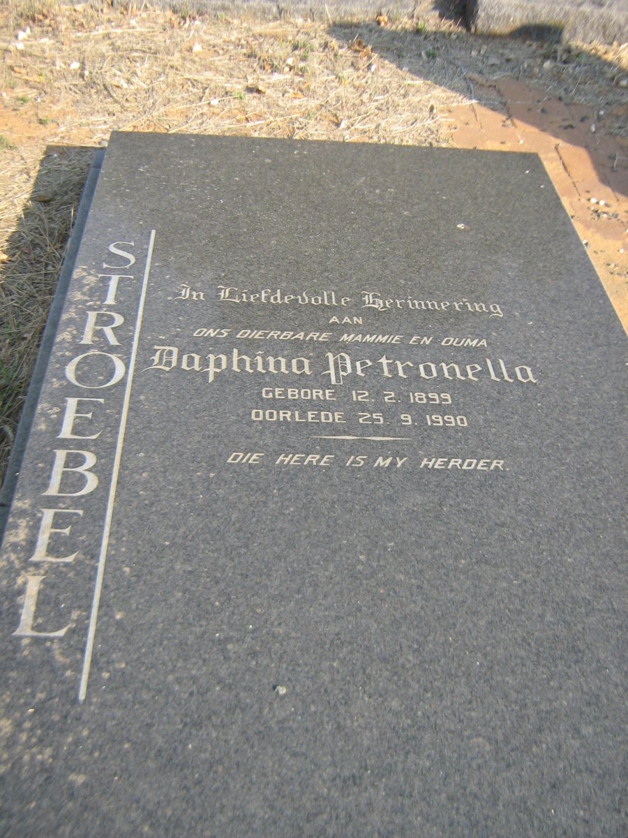STROEBEL Daphina Petronella 1899-1990