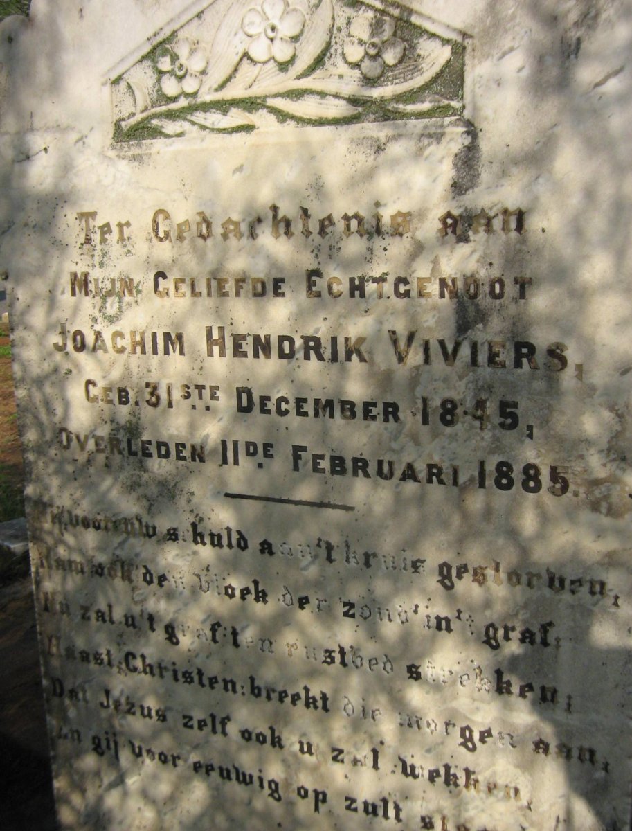 VIVIERS Joachim Hendrik 1845-1885