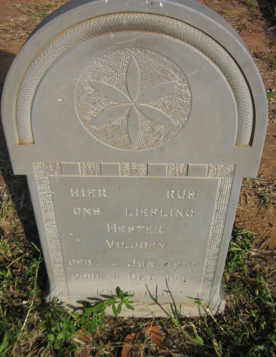 VILJOEN Hester 1910-1932