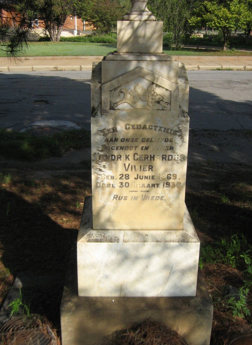 VIVIER Hendrik Gerhardus 1869-1936