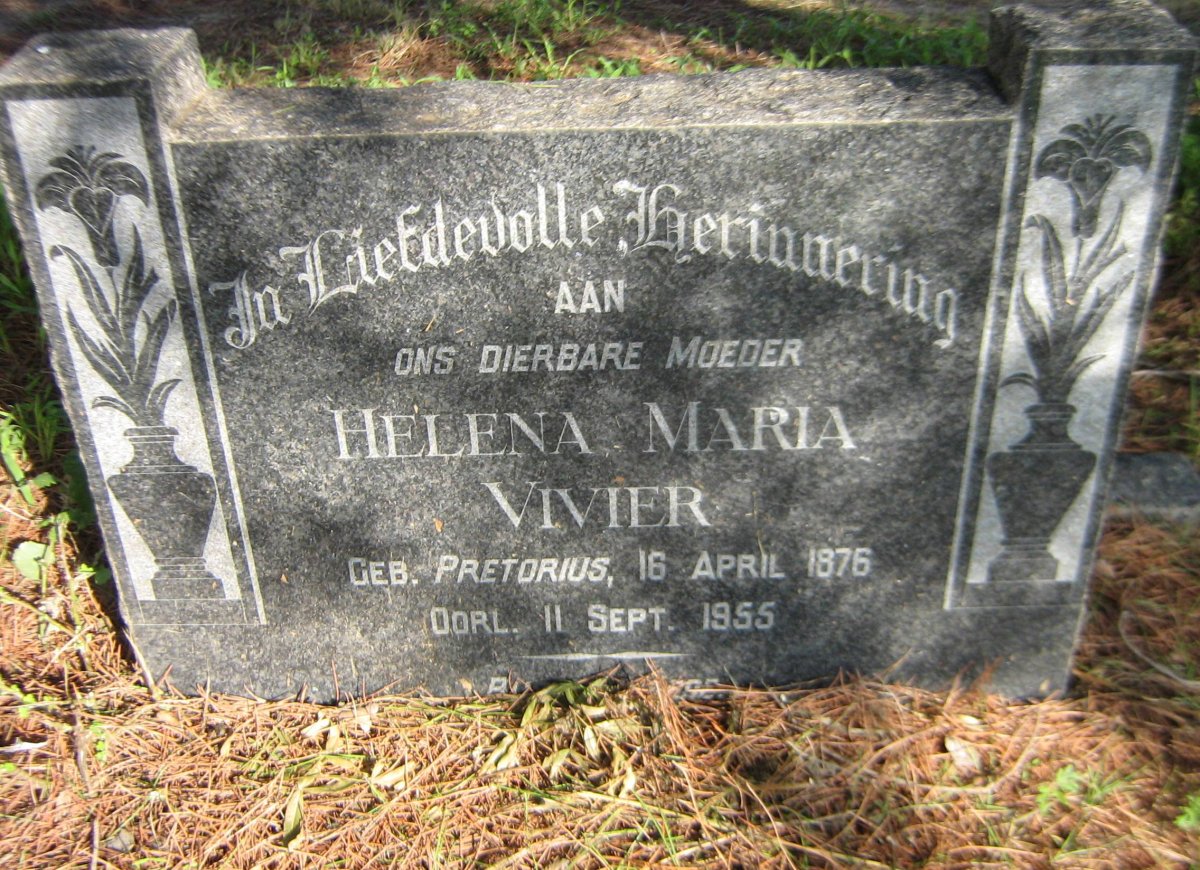 VIVIER Helena Maria nee PRETORIUS 1876-1955