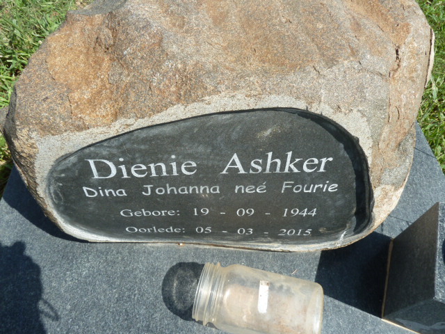 ASHKER Dina Johanna nee FOURIE 1944-1915