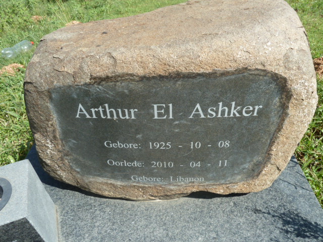 ASHKER Arthur El 1925-2010