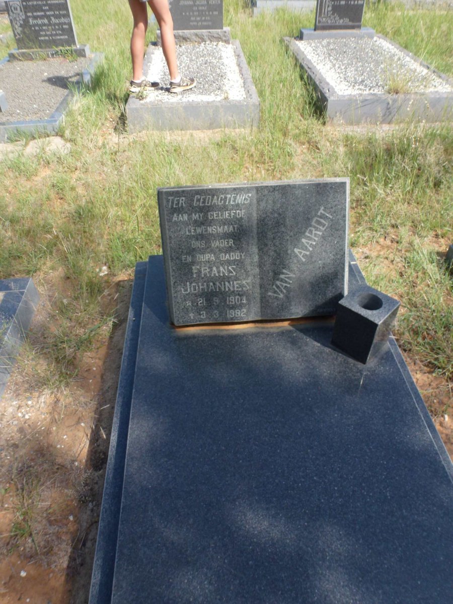 AARDT Frans Johannes, van 1904-1982