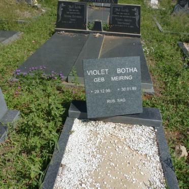 BOTHA Violet nee MEIRING 1956-1989