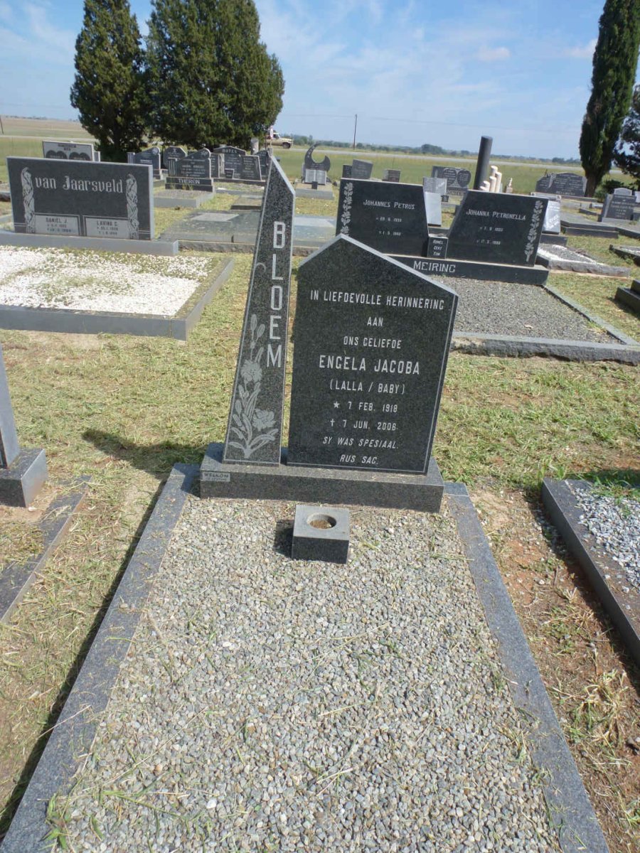 BLOEM Engela Jacoba 1918-2006