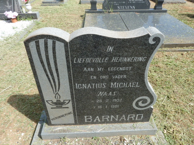 BARNARD Ignatius Michael 1932-1981
