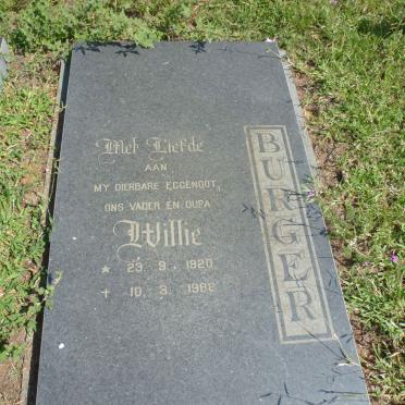 BURGER Willie 1920-1988