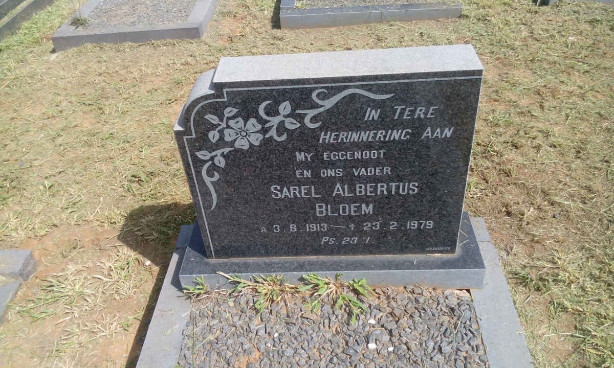 BLOEM Sarel Albertus 1913-1979