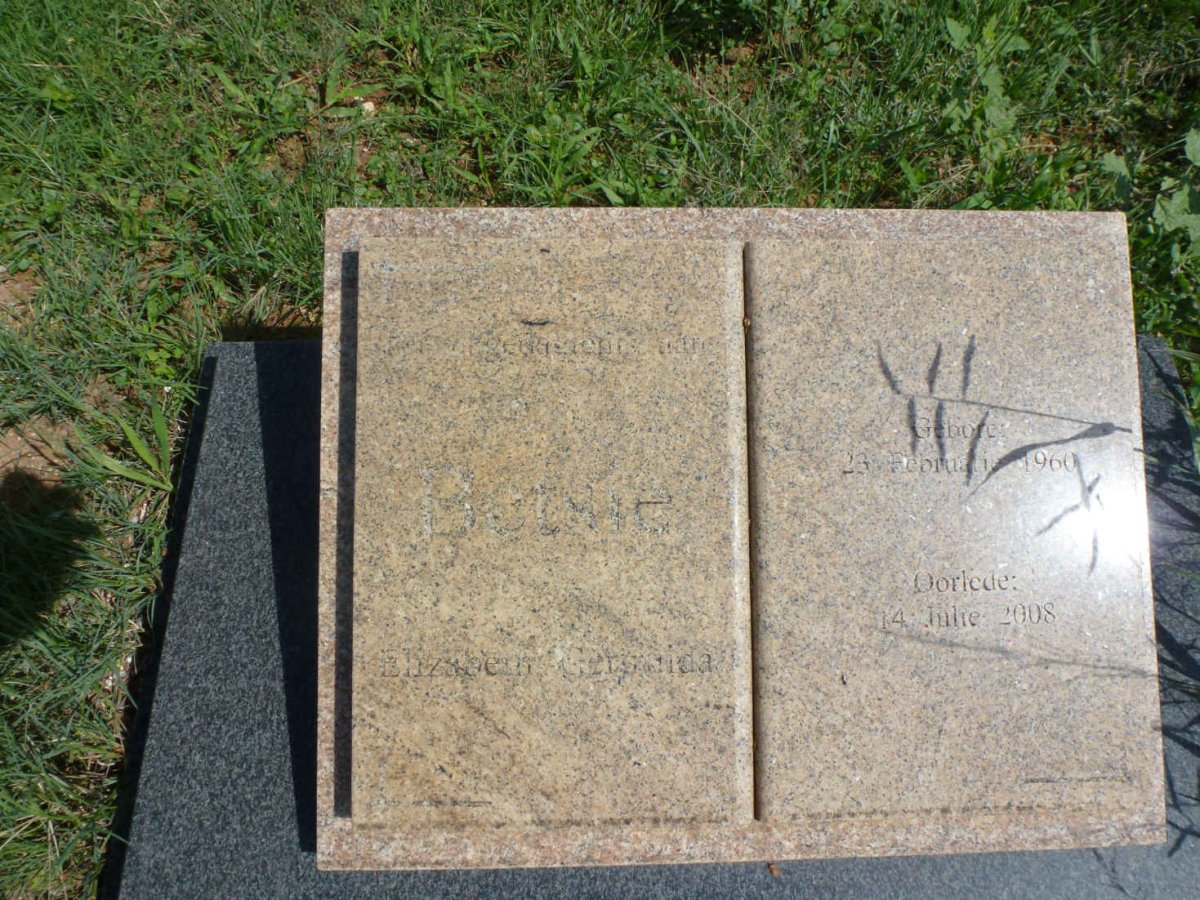 BAM Elizabeth Gertruida 1960-2008