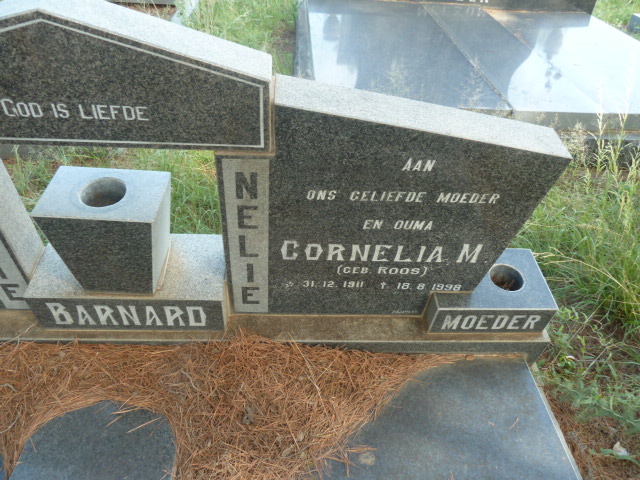 BARNARD Cornelia M. nee ROOS 1911-1998
