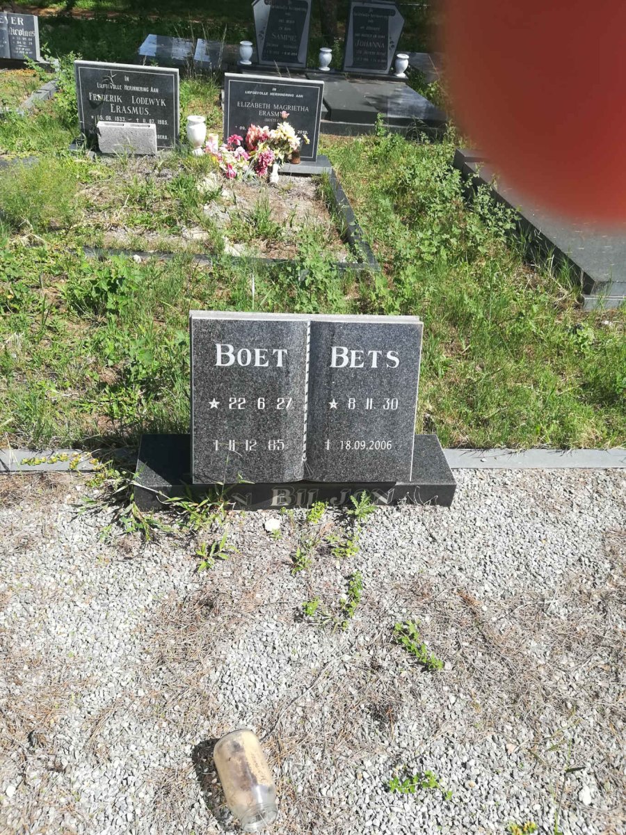 BILJON Boet, van 1927-1985 &amp; Bets 1930-2006