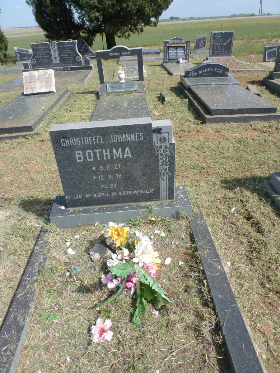 BOTHMA Christoffel Johannes 1927-1978