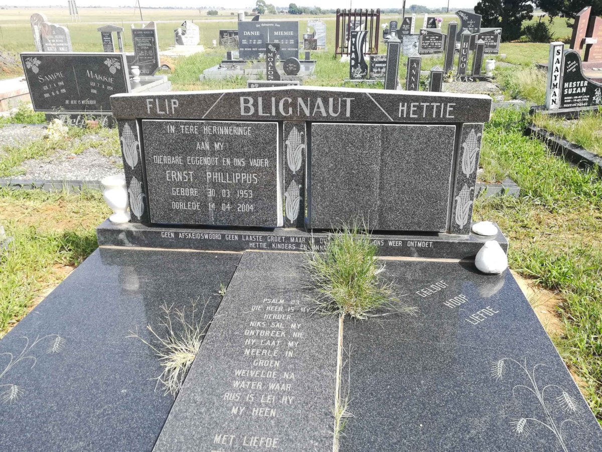 BLIGNAUT Ernst Phillippus 1953-2004
