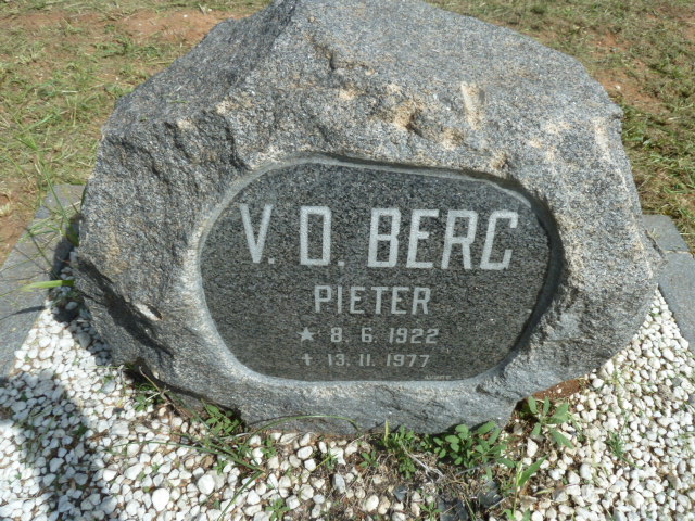 BERG Pieter, v.d. 1922-1977