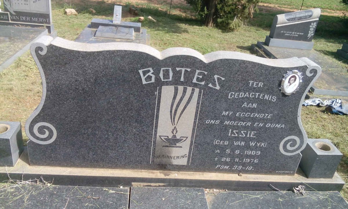 BOTES Issy nee VAN WYK 1909-1976