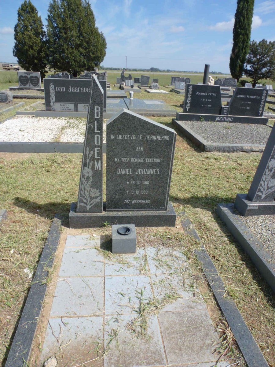 BLOEM Daniel Johannes 1916-1980