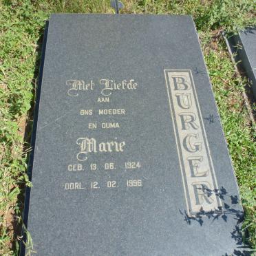 BURGER Marie 1924-1996