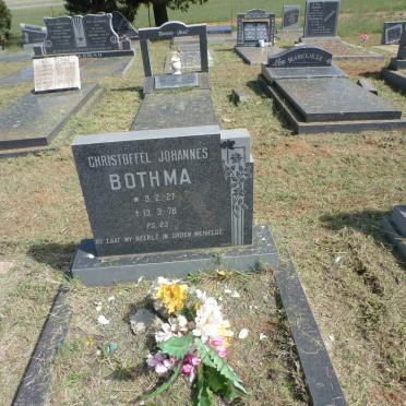 BOTHMA Christoffel Johannes 1927-1978