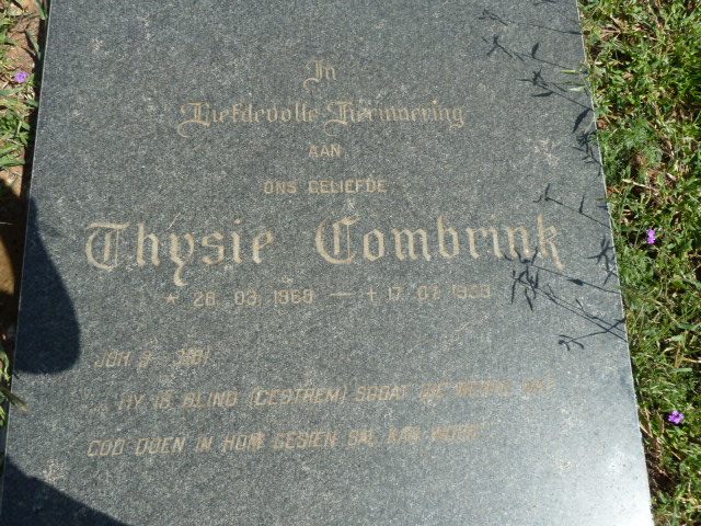 COMBRINK Thysie 1963-19??