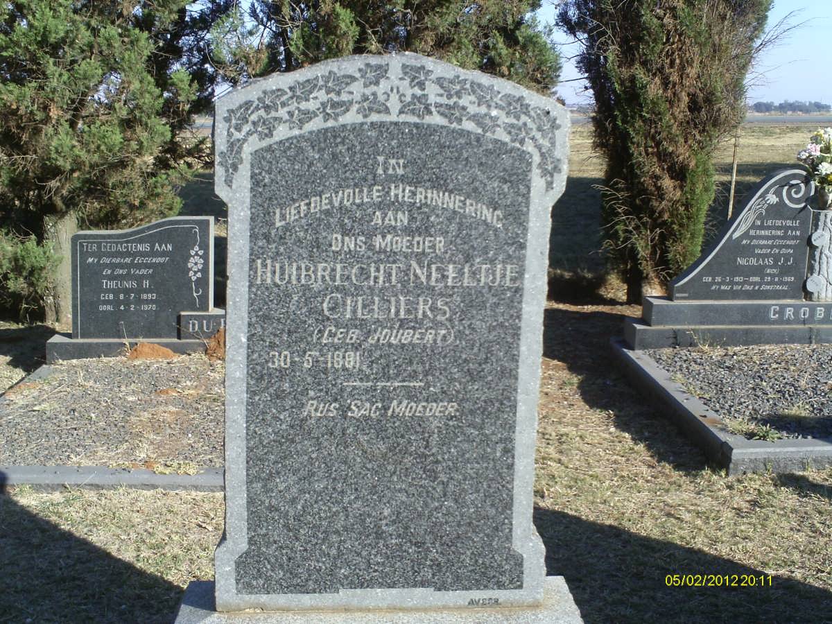 CILLIERS Huibrecht Neeltje nee JOUBERT 1881-