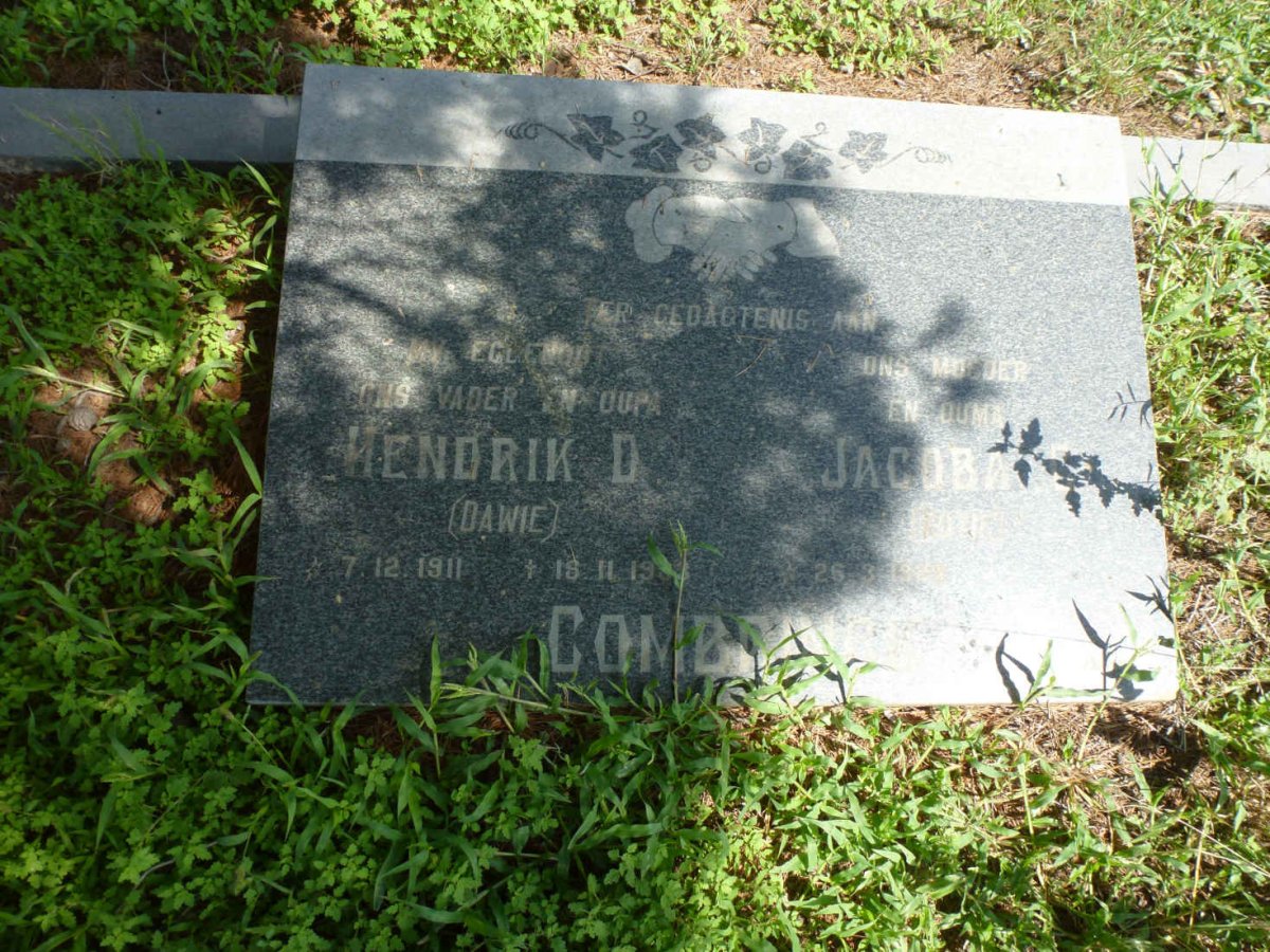 COMBRINCK Hendrik D. 1911-1983 &amp; Jacoba ?. 19??-19??