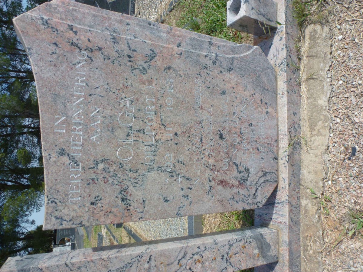 ? James Gibson 1939-1996 &amp; Olga DELPORT 1943-