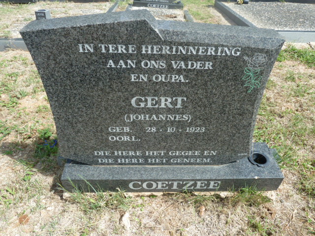 COETZEE Gert 1923-