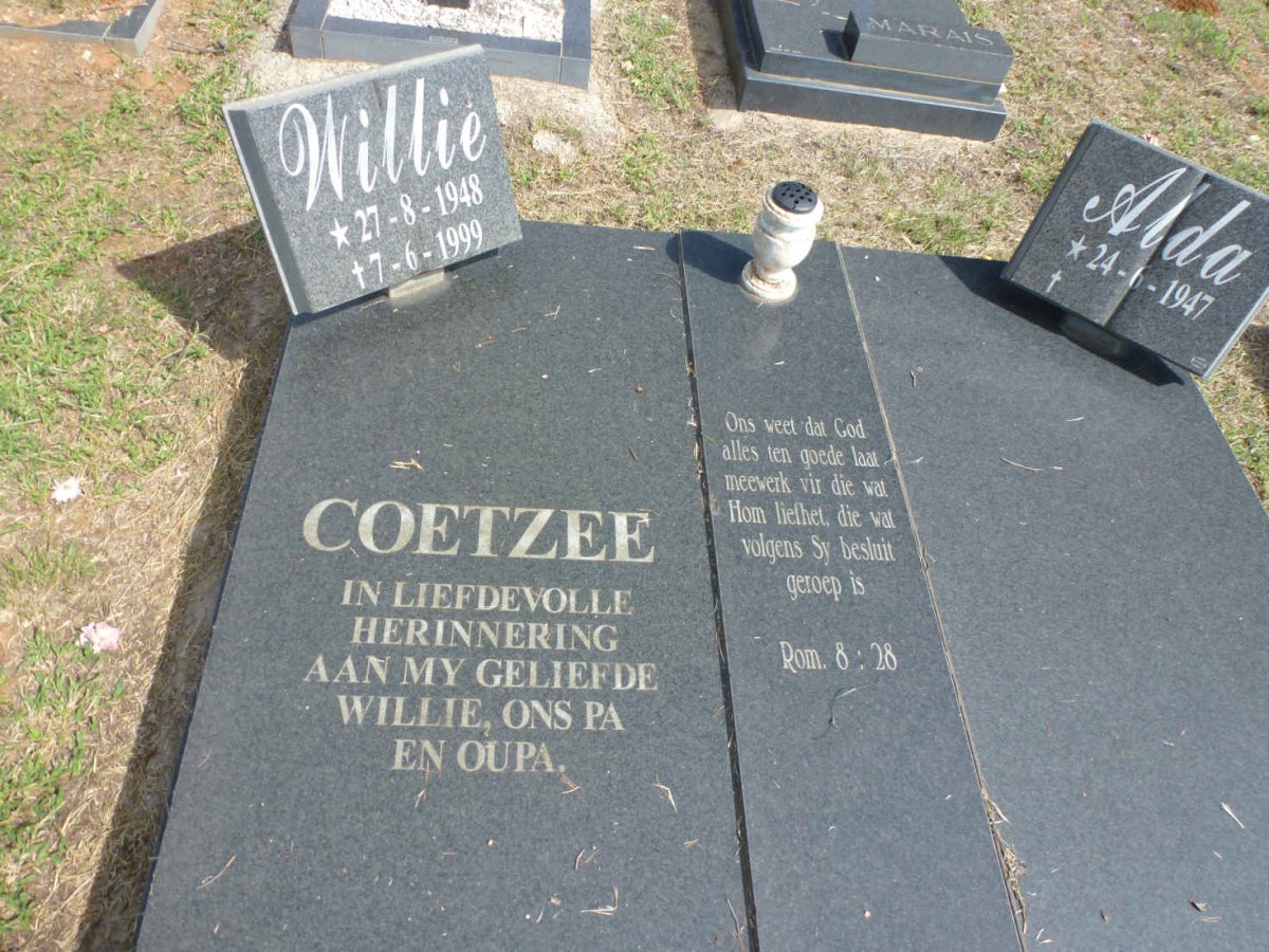 COETZEE Willie 1948-1999 &amp; Alda 1947-