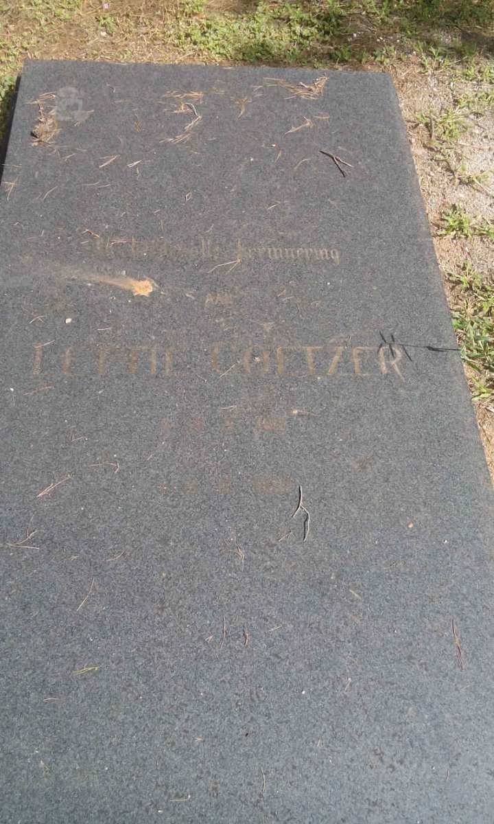 COETZER Lettie 1919-1992