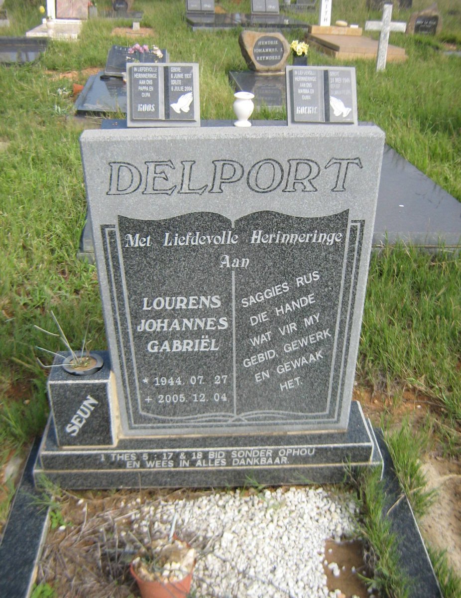 DELPORT Lourens Johannes Gabriël 1944-2005