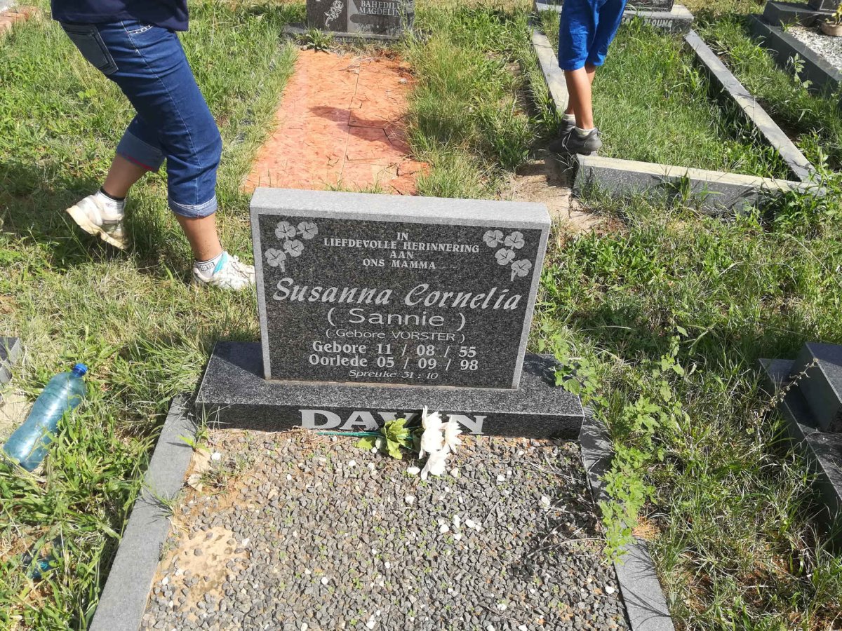 DAVIN Susanna Cornelia nee VORSTER 1955-1998