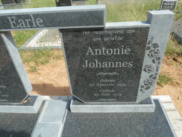 EARLE Antonie Johannes 1931-1973